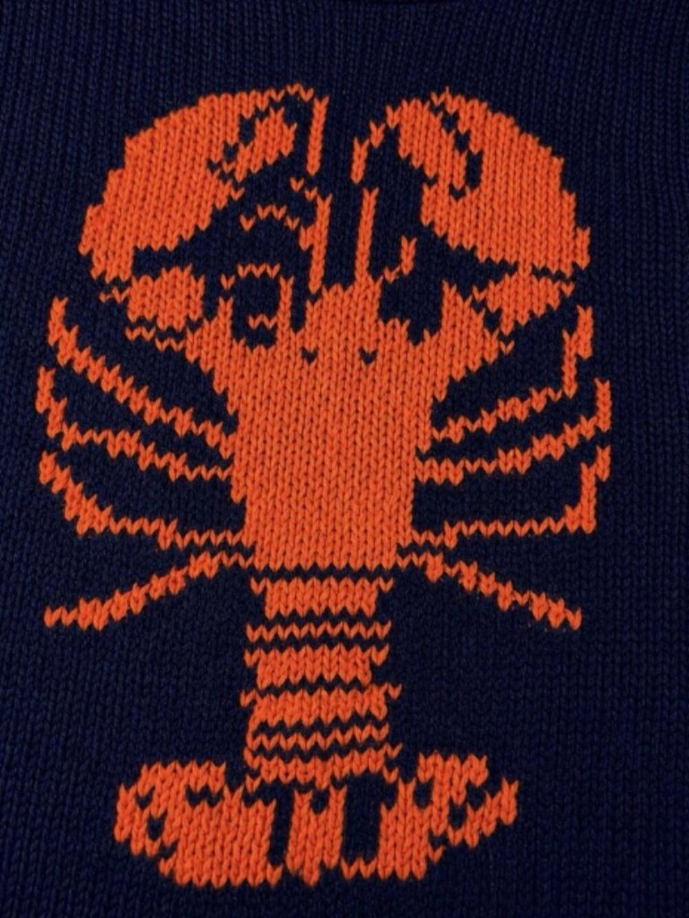Free Assembly 100% Cotton Lobster Rollneck Sweater, XL, Navy Coastal Beach - Picture 4 of 5